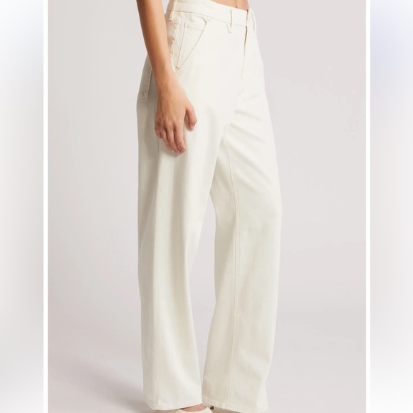 Good American Denim - Good American‎ Good '90s Carpenter Jeans Off-White Denim Pants